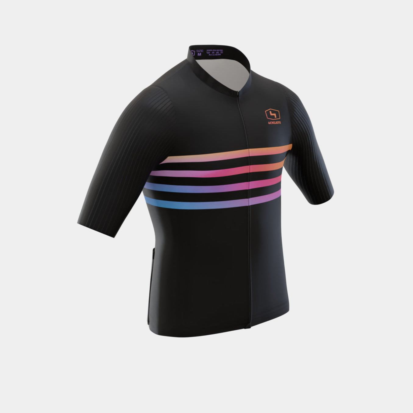 Men’s Race Cycling Jersey Lines Black